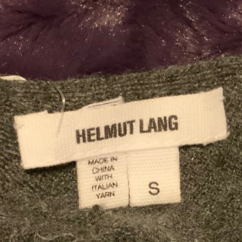 Helmut Lang grey sweater soft alpaca blend small - Picture 5 of 6